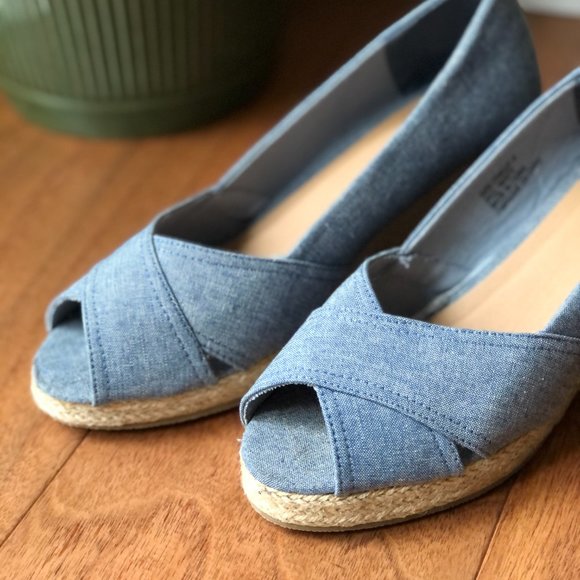 Blue chambray espadrille - Picture 6 of 6